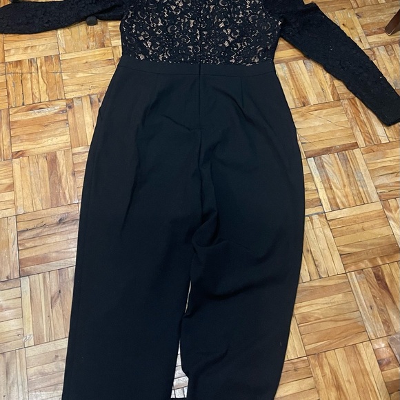 Michael Kors Black long sleeve lace jumpsuit - Picture 2 of 4